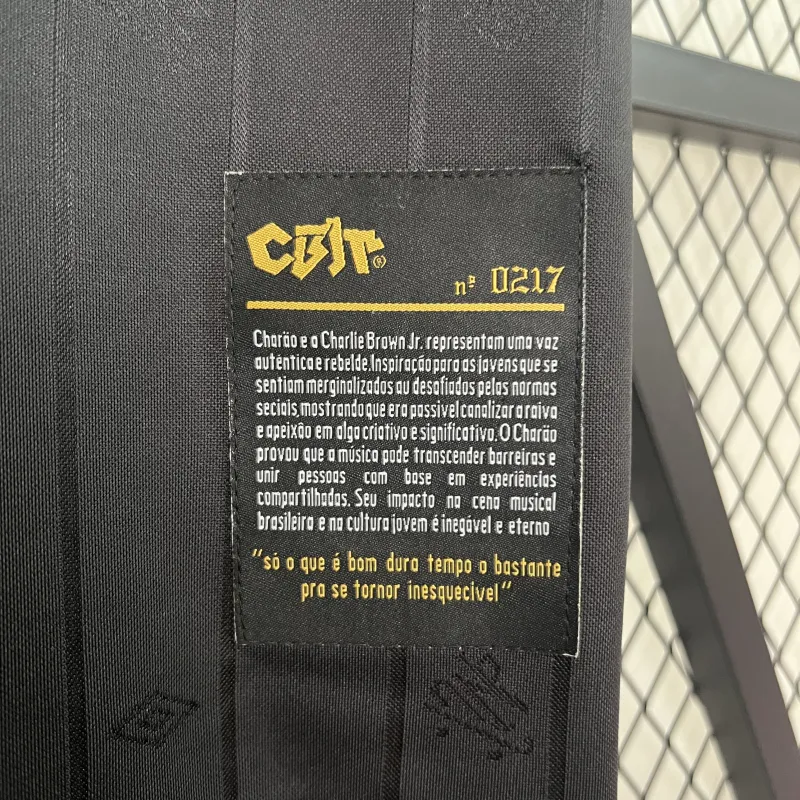 25/26 Santos-herdenkingseditie: zwart retro voetbalshirt