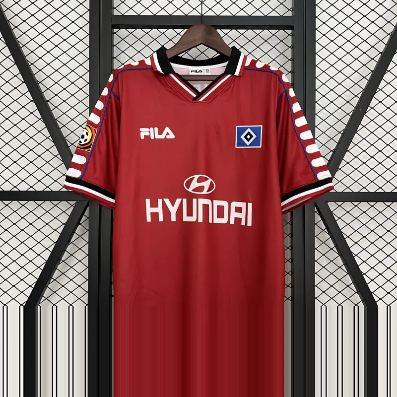 00/01 Hamburger FC Rot Retro Fußball Trikot