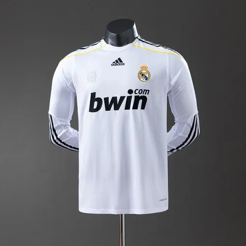 09/10 Real Madrid Home Retro Langarm Spieler Version Trikot