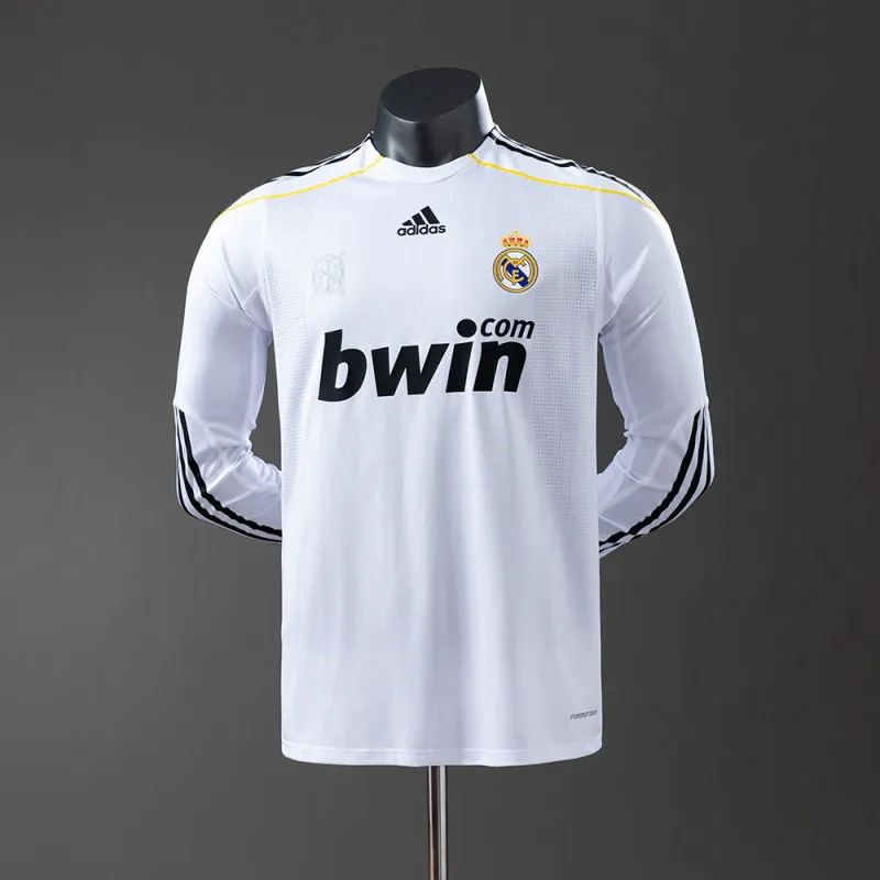 09/10 Real Madrid Home Retro Long Sleeve Player Version Jersey