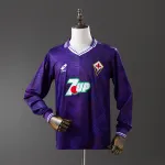 Camisola de manga comprida retro da Fiorentina de 1992/93