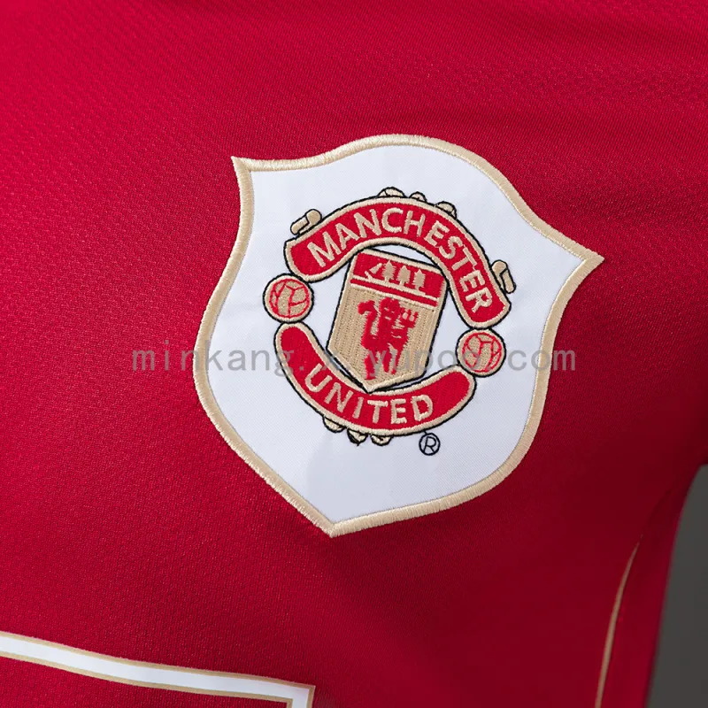 06/07 Manchester United Home Retro Long Sleeve Player Version Jersey