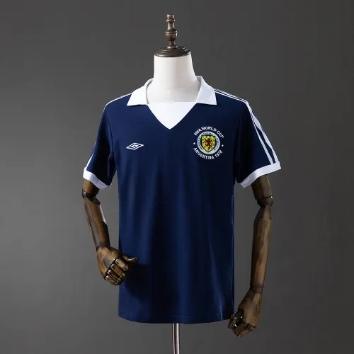 1978 Scotland Home Retro Soccer Jersey