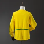 2002 World Cup Brazil Home Retro Long Sleeve Jersey