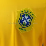 Copa del Mundo 2006 Brasil Home Long Sleeve Retro soccer Jersey