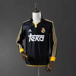 98/00 Real Madrid Away Retro Long Sleeve Jersey - product photo 98/00 Real Madrid Away Retro Long Sleeve Jersey product image