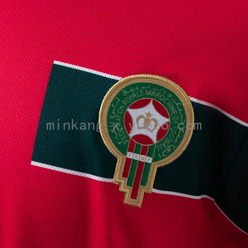 Coupe du Monde 1998 Maroc Away Retro Long Sleeve Jersey