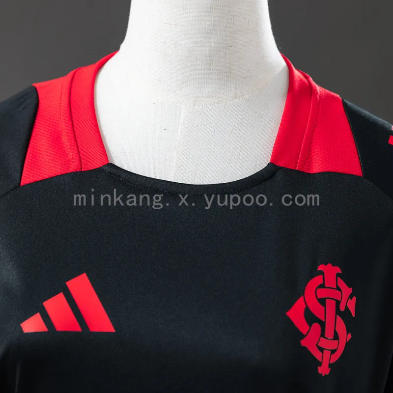 25/26 Internacional Trainingspak Zwart Vrouwen Voetbal Jersey