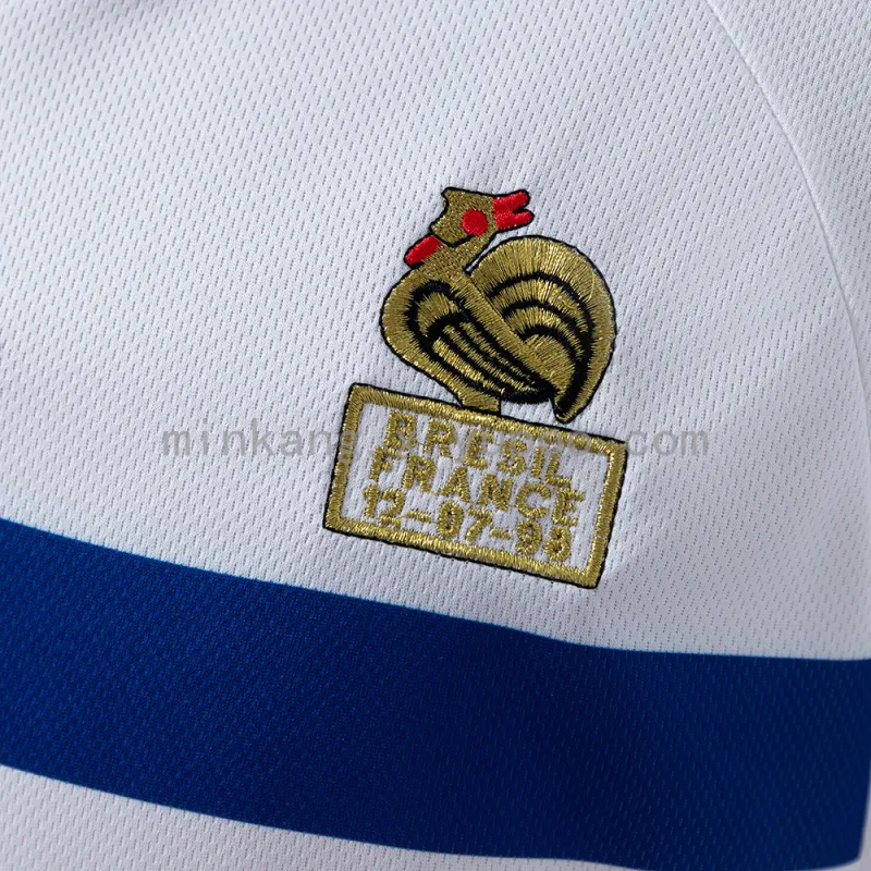 1998 World Cup France Away Long Sleeve Retro soccer Jersey