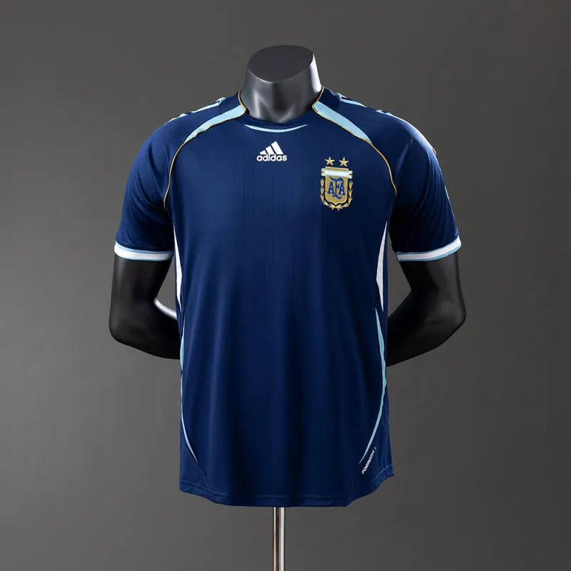 2006 World Cup Argentina Away Retro Player Version Jersey