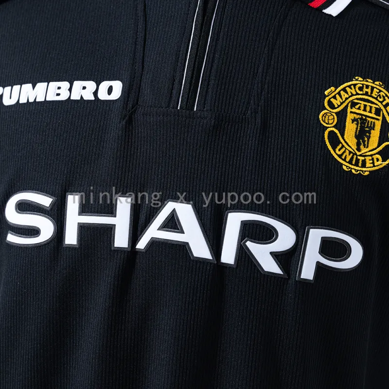 98/99 Manchester United Black Retro Long Sleeve Jersey