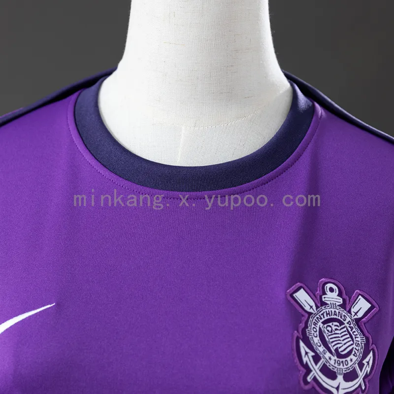 25/26 Corinthians Camiseta de fútbol morada de entrenamiento para mujer