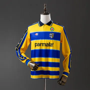 99-00 Parma Calcio Home Retro Long Sleeve Jersey
