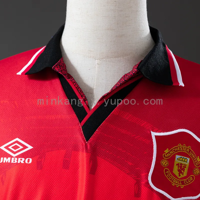 94/96 Manchester United Home Retro Long Sleeve Jersey