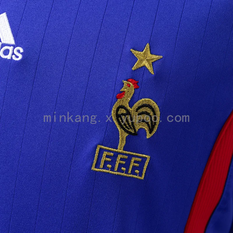2006 World Cup France Home Retro Soccer Jersey