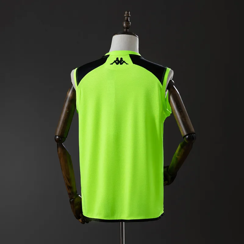 25/26 Vasco da Gama training suit fluorescent green Vest Sleeveless football jersey