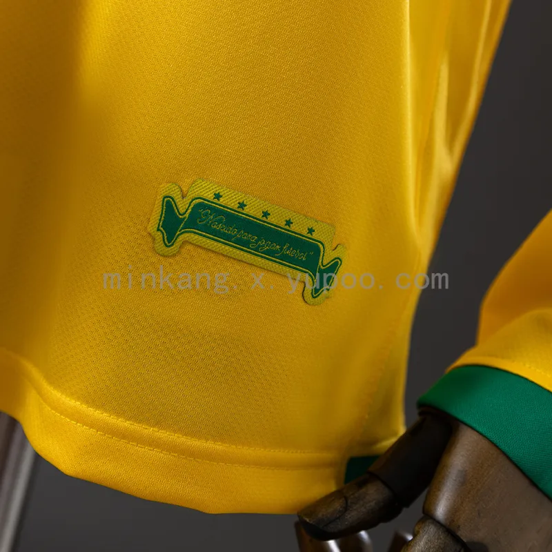 Copa del Mundo 2006 Brasil Home Long Sleeve Retro soccer Jersey
