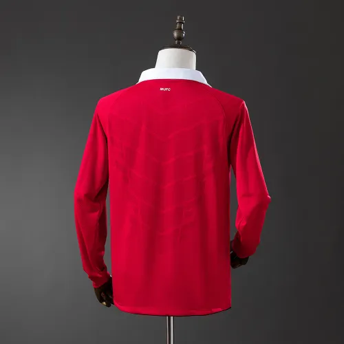 10/11 Camisola de manga comprida retro do Manchester United em casa
