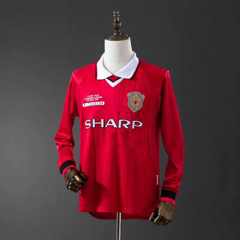 99/00 Manchester United Home Retro Long Sleeve Jersey