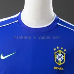 1998 World Cup Brazil Away Retro Long Sleeve Jersey