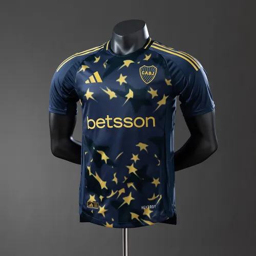 Camiseta azul de visitante del Boca Juniors, temporada 2025/2026