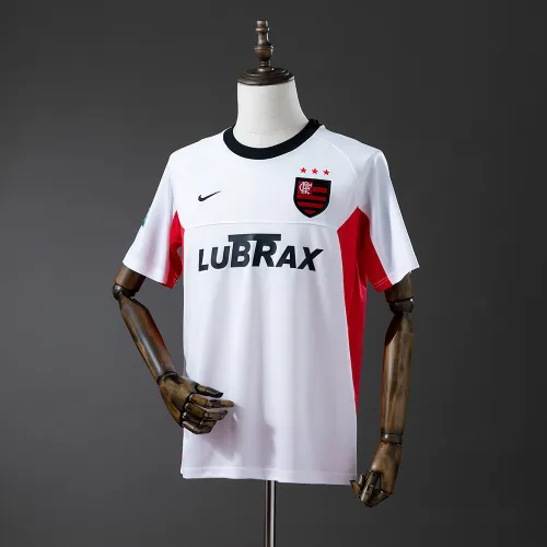 01/02 Camiseta de fútbol retro del Flamengo para partidos fuera de casa