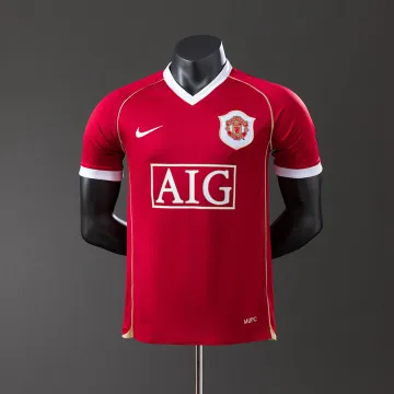 Maillot domicile rétro de Manchester United, version joueur, 06/07