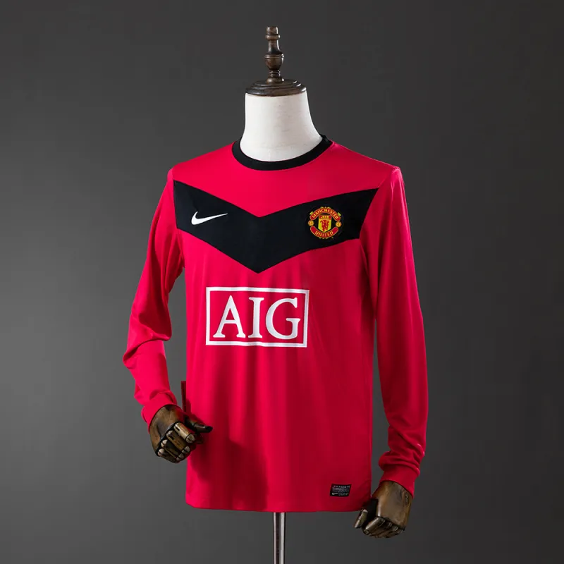 10/11 Manchester United Home Retro Long Sleeve Jersey