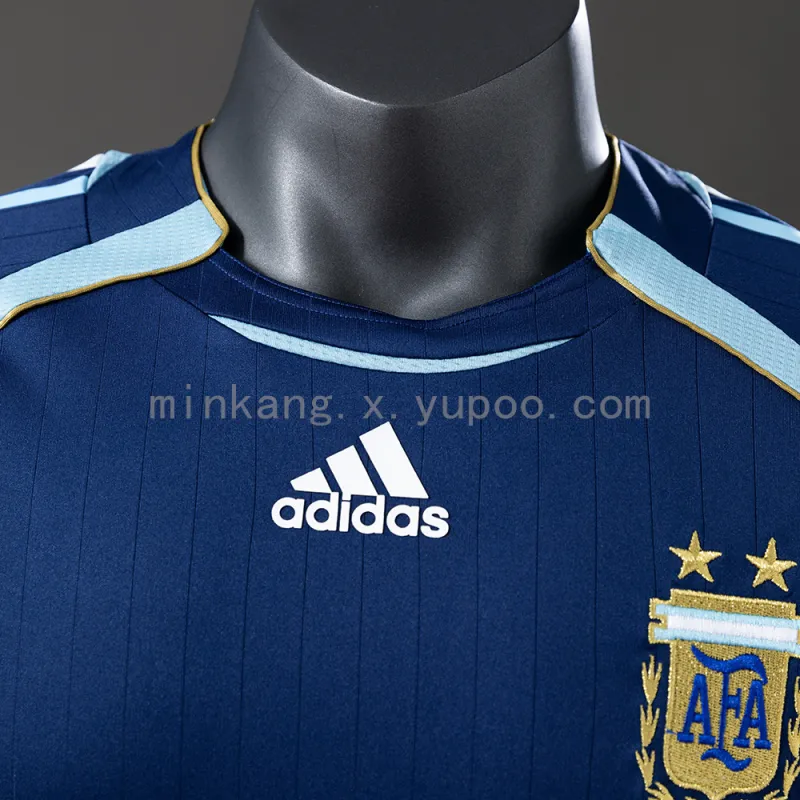 2006 World Cup Argentina Away Retro Player Version Jersey