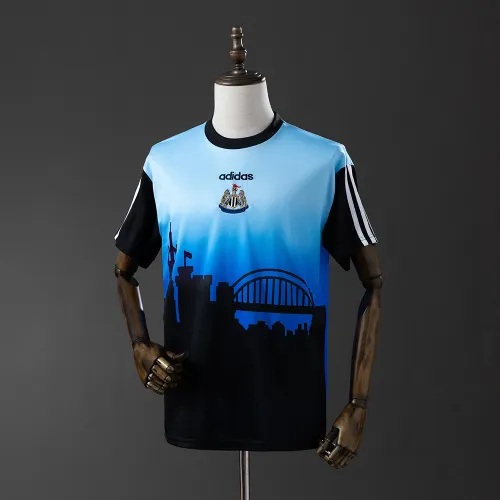 96/97 Newcastle United City Edition Bleu Retro Soccer Jersey