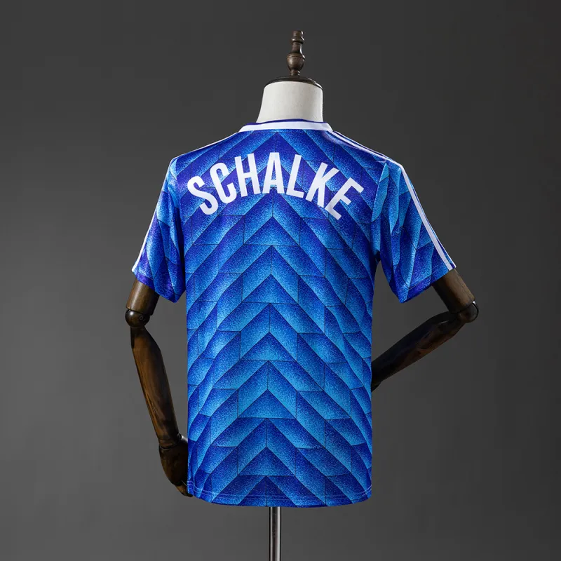88/89 Schalke 04 Home Retro Soccer Jersey