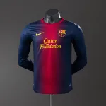 Maglia da gioco a maniche lunghe in stile retrò della Barcellona, stagione 2012/13 12/13 Barcelona Home Retro Long Sleeve Player Version Jersey