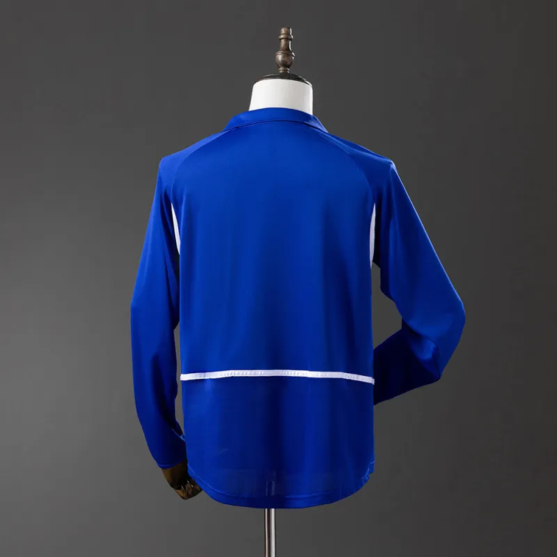 2002 World Cup Brazil Away Retro Long Sleeve Jersey