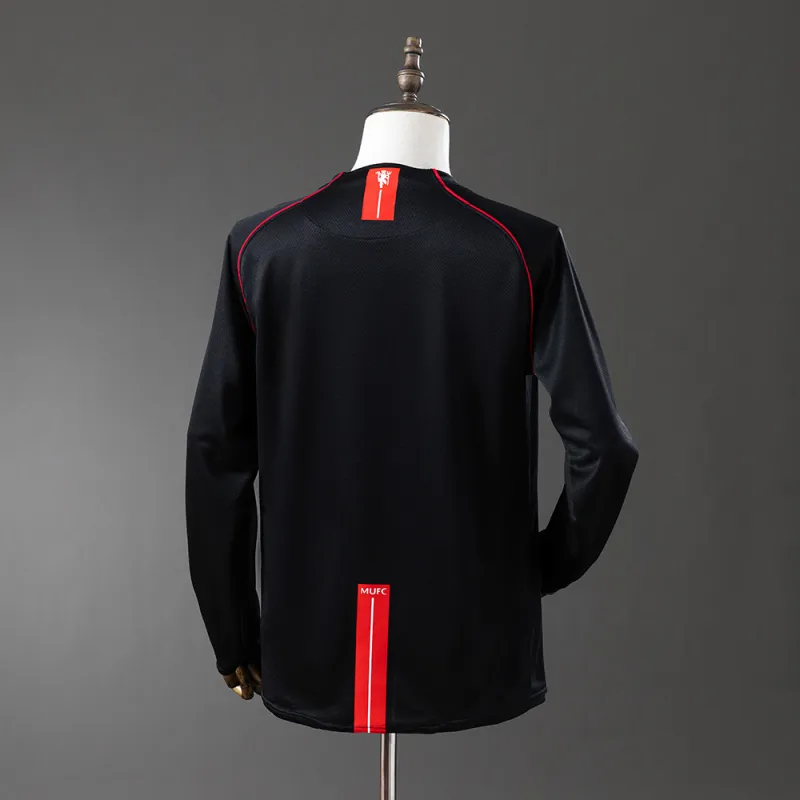 07/08 Manchester United black Retro Long Sleeve Jersey