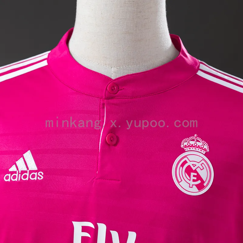 14/15 Real Madrid Away Long Sleeve Retro soccer Jersey