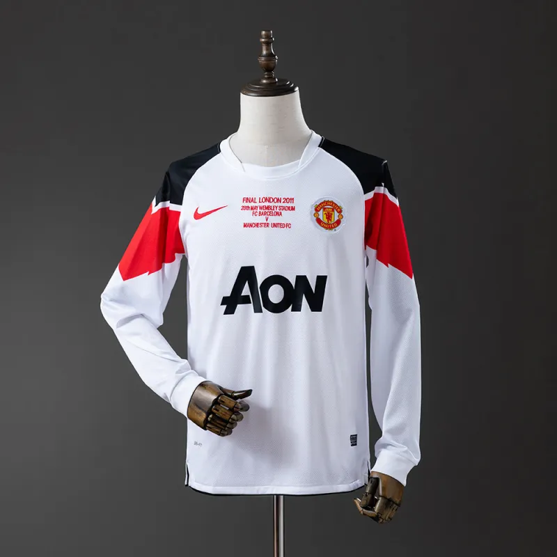 10/11 Manchester United Away Retro Long Sleeve Jersey