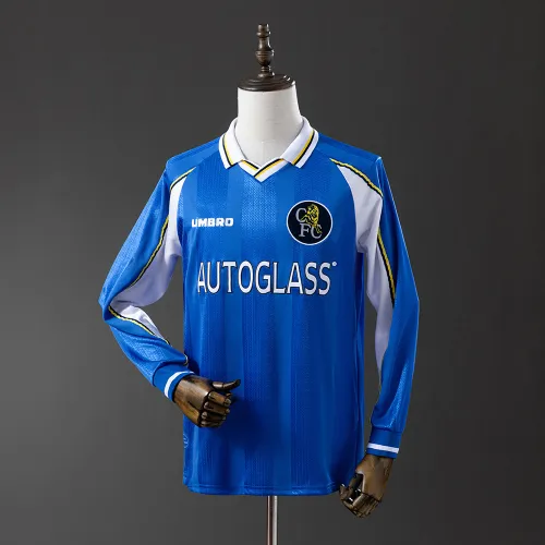 Camiseta retro de manga larga del Chelsea (temporada 97/99) para jugar en casa