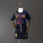 25/26 Barcelona trainingsset zwart voor kinderen 25/26 Barcelona Training Black Kit Kids