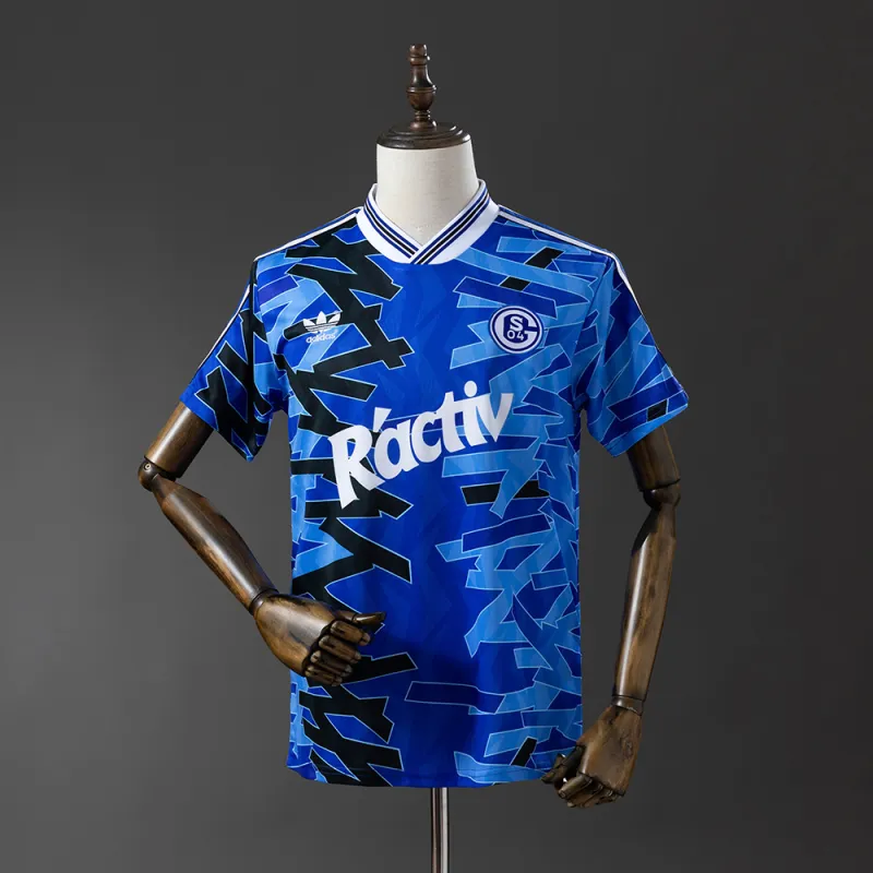 92/93 Schalke 04 Home Retro Soccer Jersey