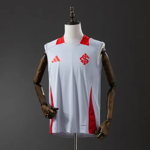 25/26 Internacional Training Vest Branco Camisola de futebol sem mangas