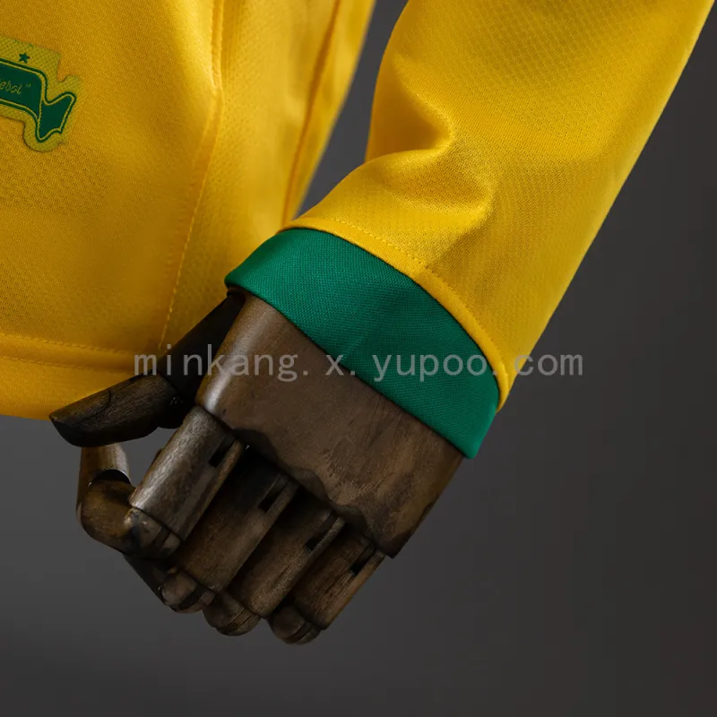 Copa del Mundo 2006 Brasil Home Long Sleeve Retro soccer Jersey