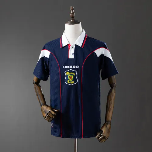 1996 Scotland Home Retro Soccer Jersey