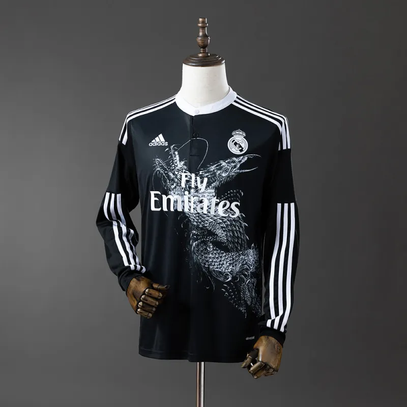 14/15 Real Madrid Second Away Retro Long Sleeve Jersey