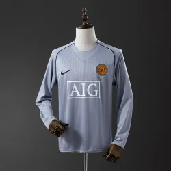 07/08 Manchester United Goalkeeper Grey Retro Long Sleeve Jersey product image