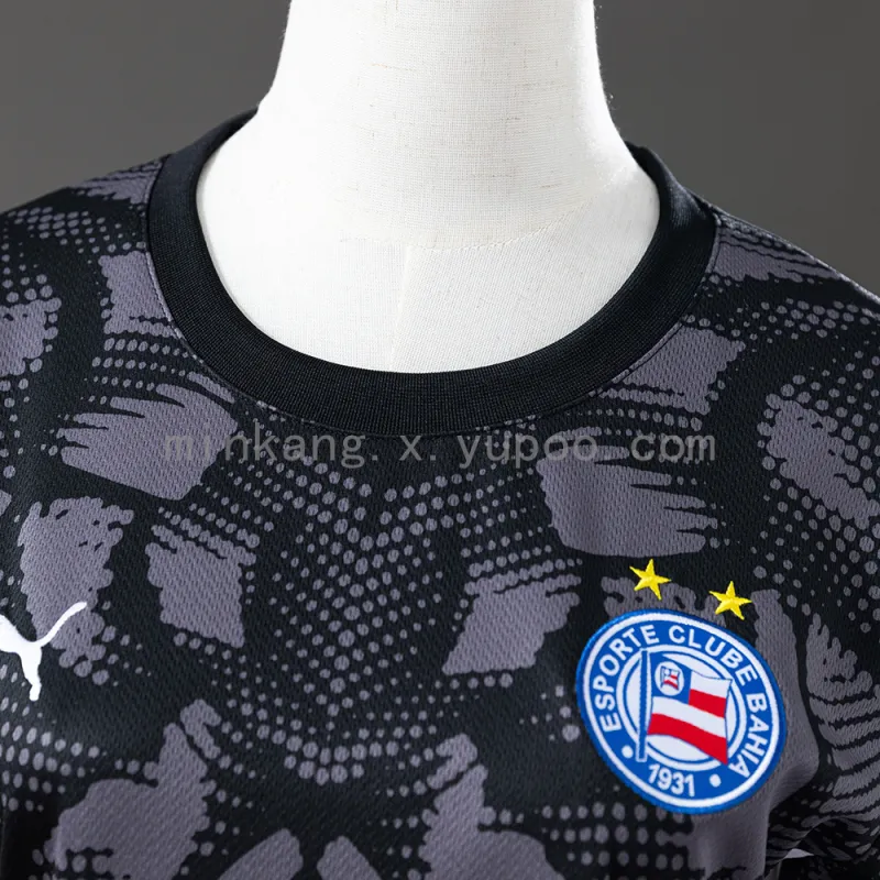 25/26 Bahia Portiere Nero Maglia Calcio Donna
