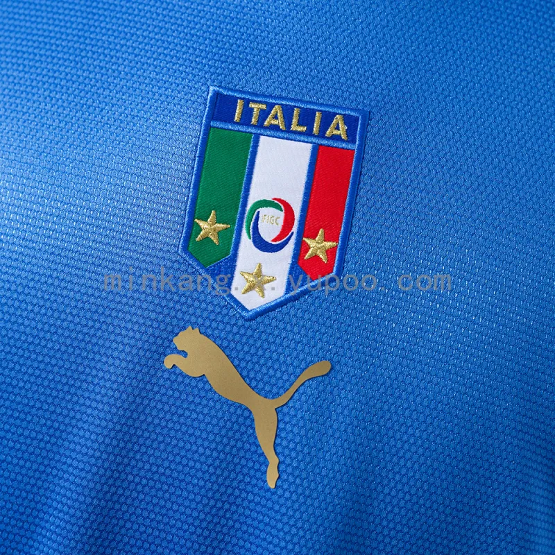 Coupe du monde 2006 Italie Home Retro Long Sleeve Jersey