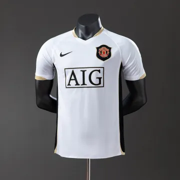 Maillot retro de Manchester United (version joueur) pour les matchs à l'extérieur, saison 2006-2007