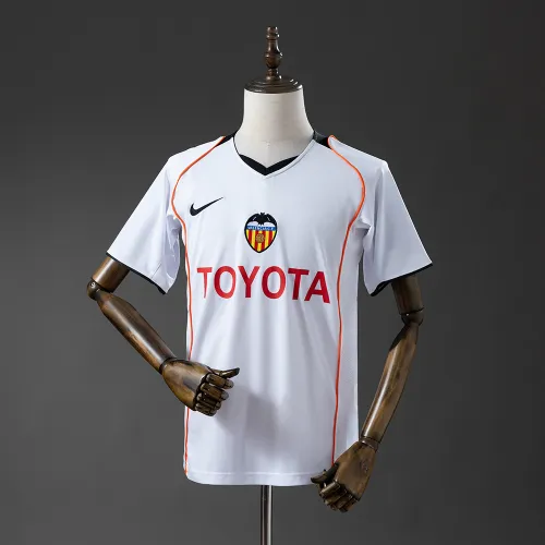 Camisa de futebol retro do Valencia (jogo em casa) - 04/05
