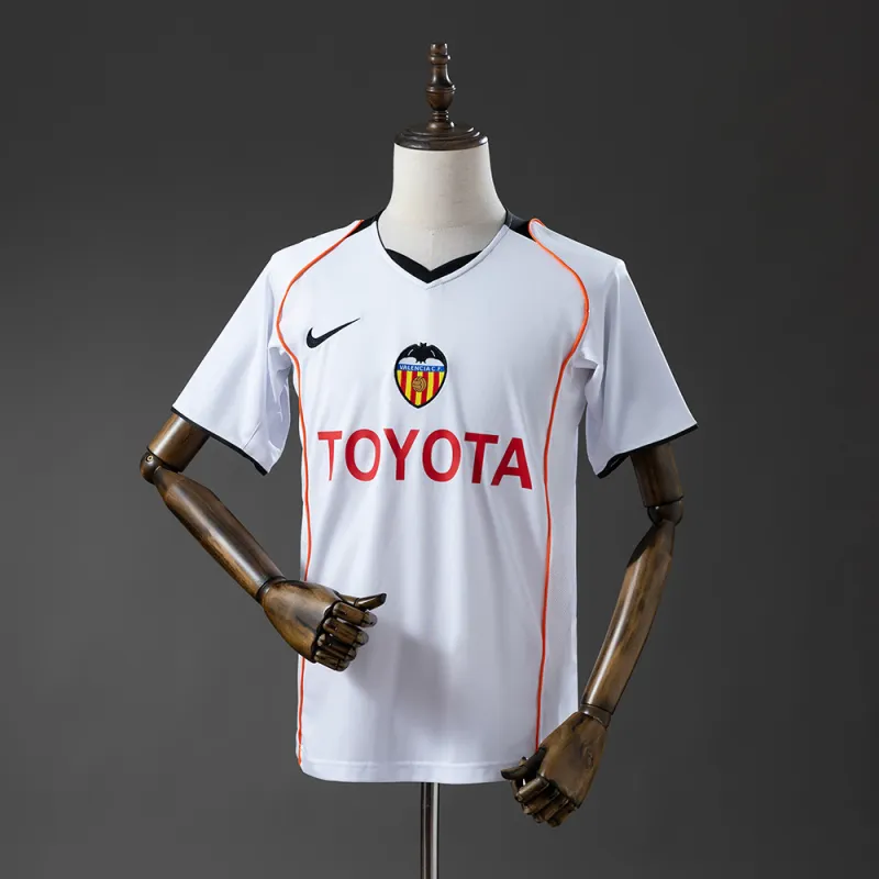 04/05 Maglia da calcio retro da casa del Valencia