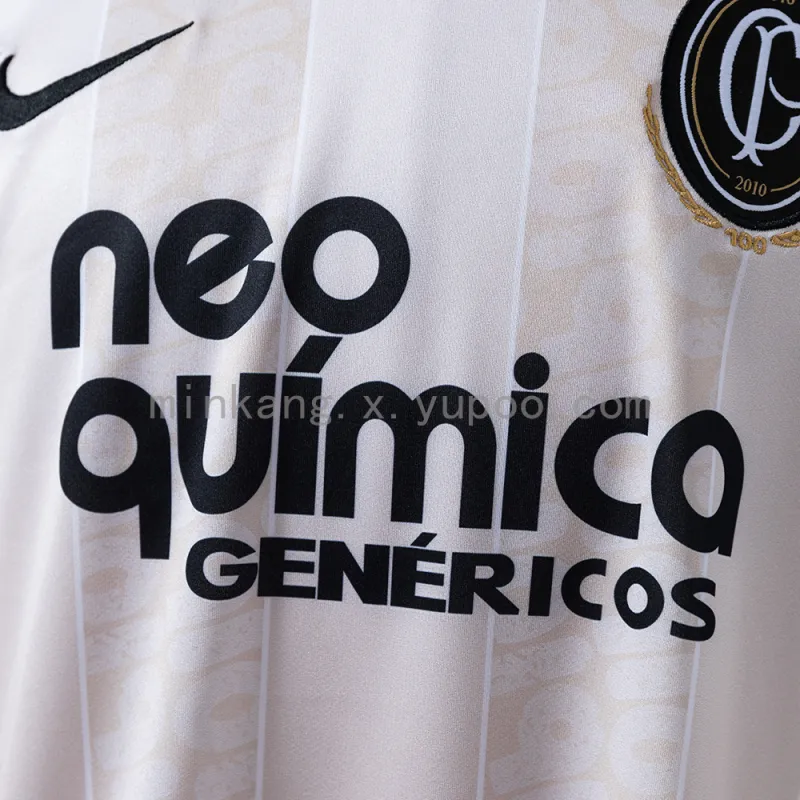 10/11 Corinthians 100th Anniversary Retro Soccer Jersey